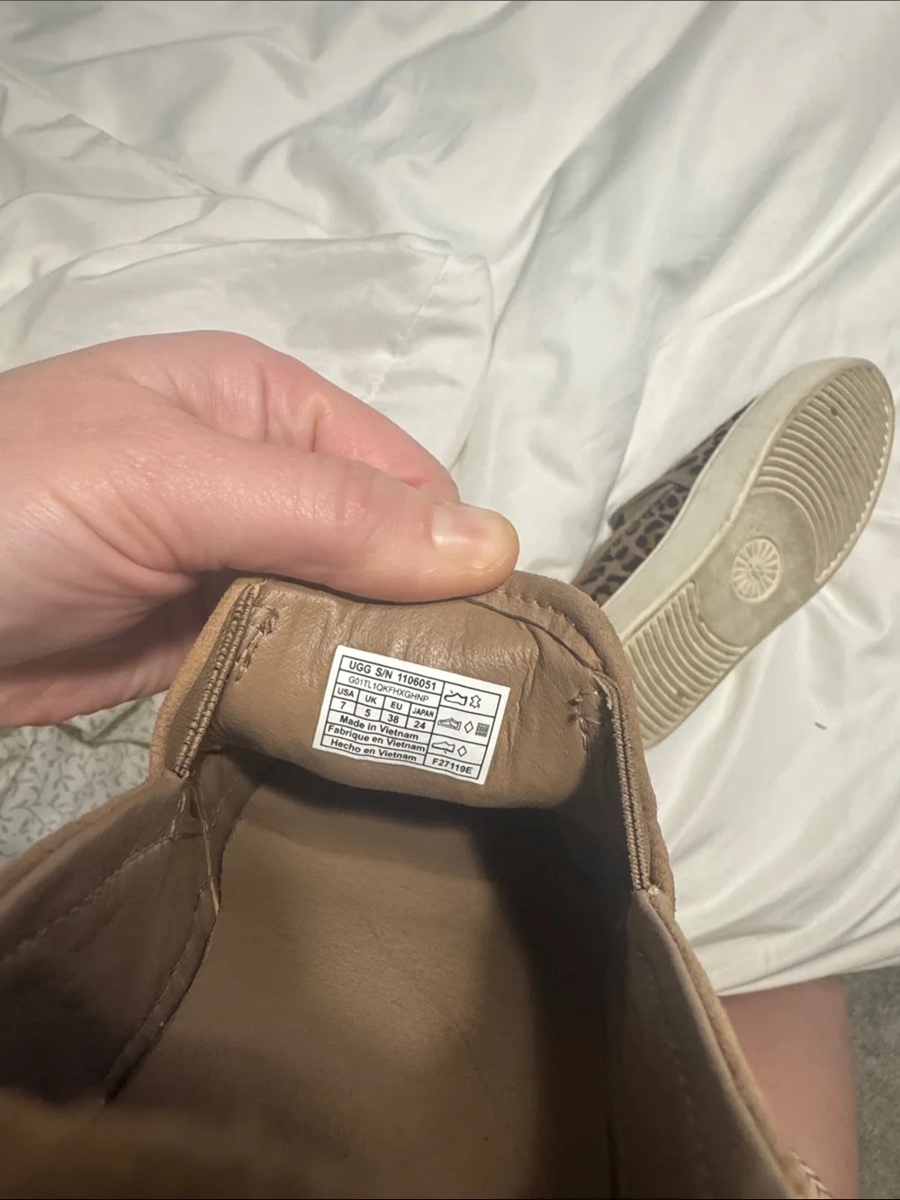UGG Leopard-Print Slip-On Sneakers in Tan and Black